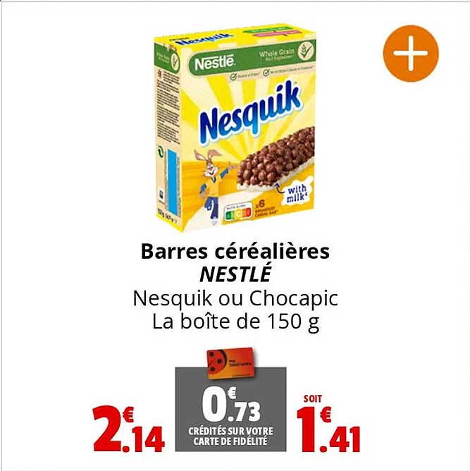 barres céréalières nestlé