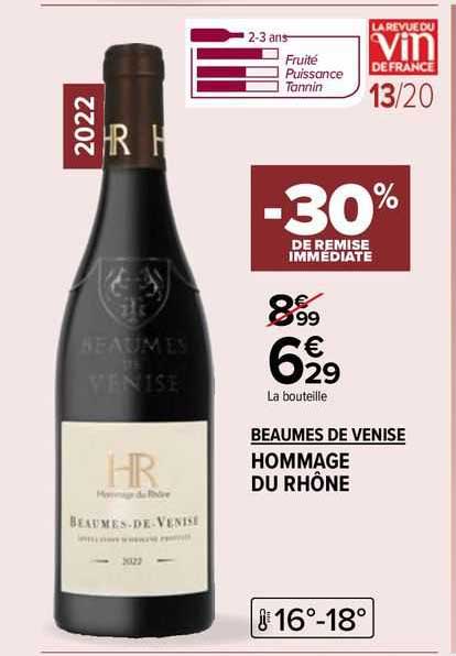 beaumes de venise hommage du rhône