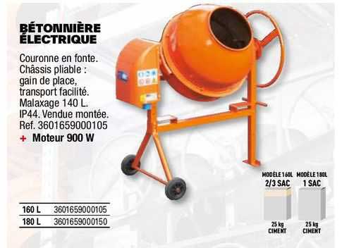 Bétonnière électrique