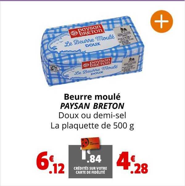 beurre moulé paysan breton