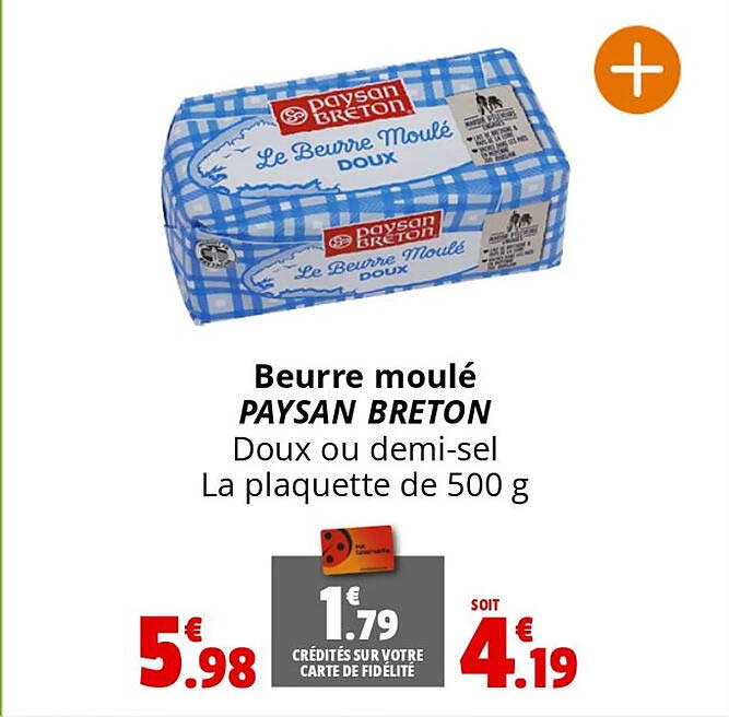 beurre moulé paysan breton