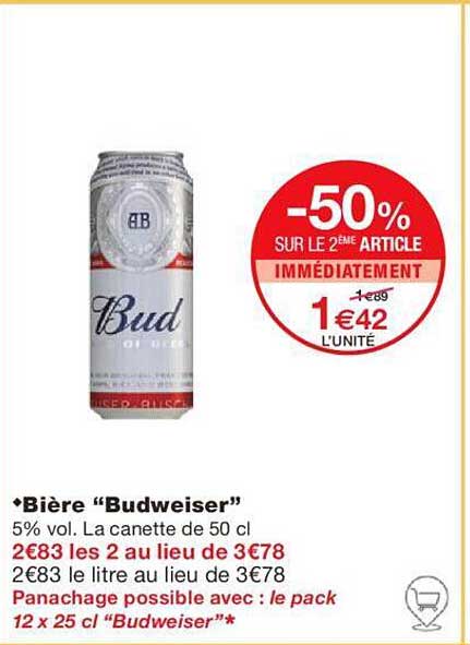 Bière "budweiser"