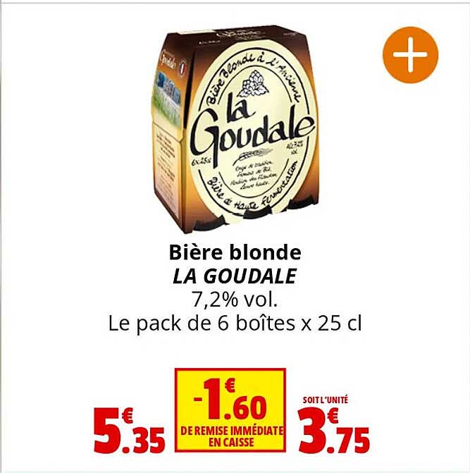 Bière Blonde La Goudale 7,2% Vol