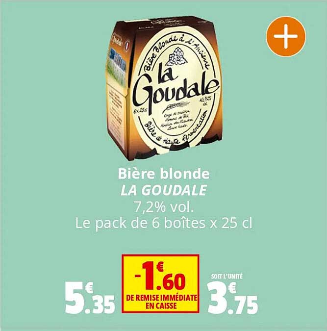 Bière Blonde La Goudale 7,2% Vol