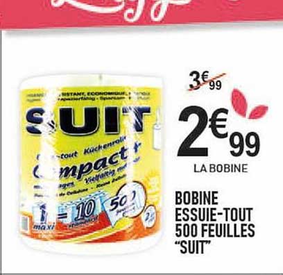 bobine essuie-tout 500 feuilles "suit"