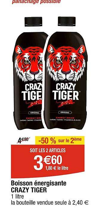 boisson énergisante crazy tiger