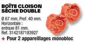 Boîte Cloison Sèche Double