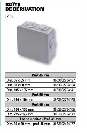 boîte de dérivation
