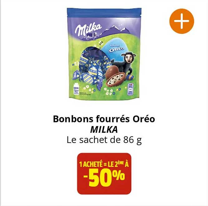 Bonbons Fourrés Oréo Milka