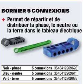 bornier 5 connexions