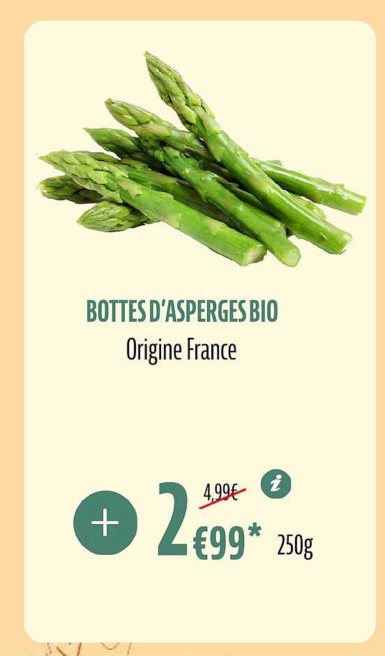 bottes d'asperges bio