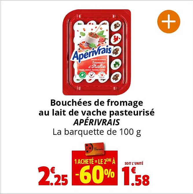 Bouchées De Fromage Au Lait De Vache Pasteurisé Apérivrais