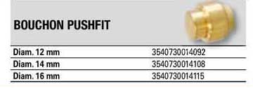 bouchon pushfit