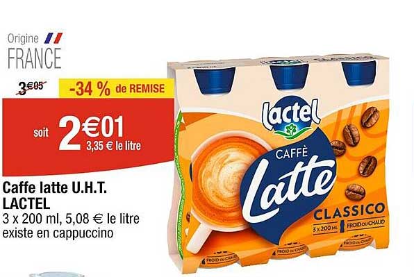 caffe latte u.h.t. lactel