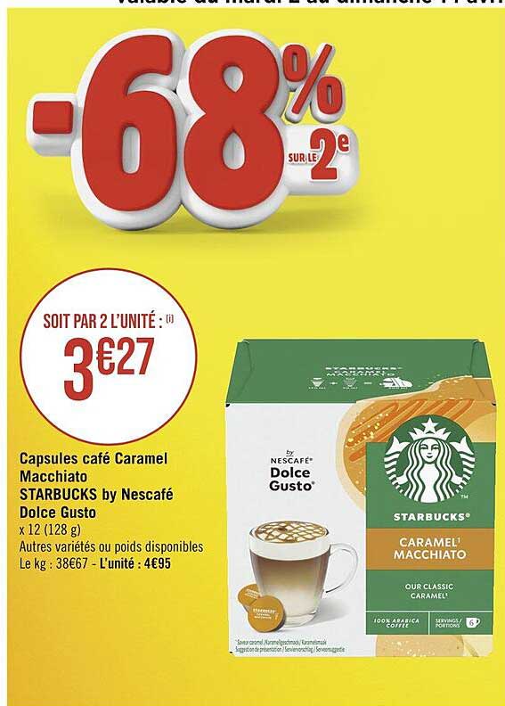 Capsules Café Caramel Macchiato Starbucks By Nescafé Dolce Gusto