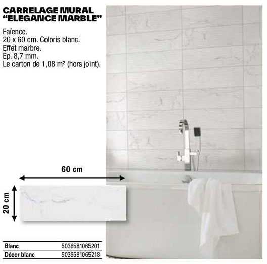 carrelage mural "elegance marble"