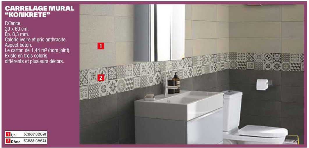 Carrelage Mural "konkrete"