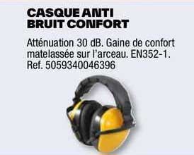 casque anti bruit confort