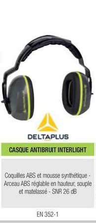 casque antibruit interlight deltaplus