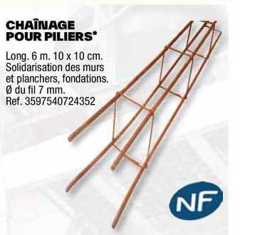 chaînage pour piliers
