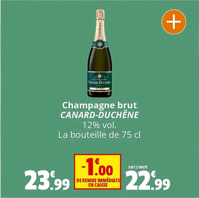 champagne brut canard-duchêne 12% vol
