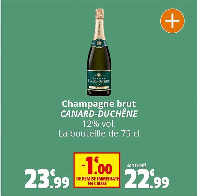 champagne brut canard-duchêne 12% vol