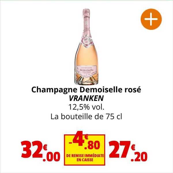 champagne demoiselle rosée vranken