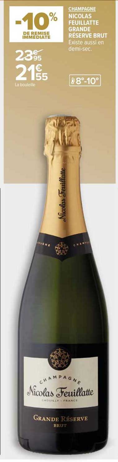 champagne nicolas feuillatte grande réserve brut