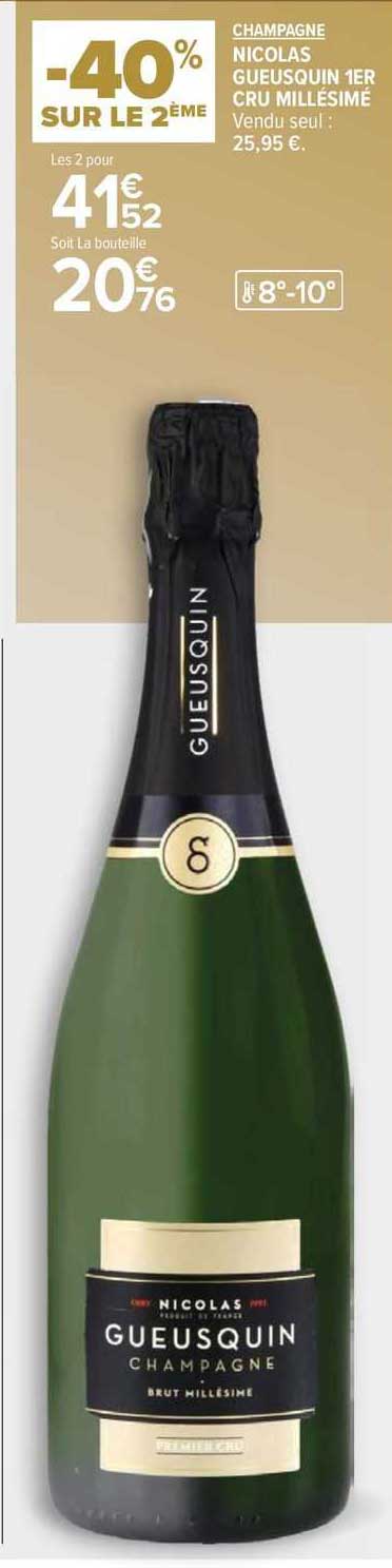 champagne nicolas gueusquin 1er cru millésimé