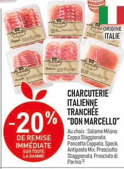 charcuterie italienne tranchée "don marcello"