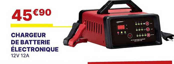 chargeur de batterie électronique 12v 12a