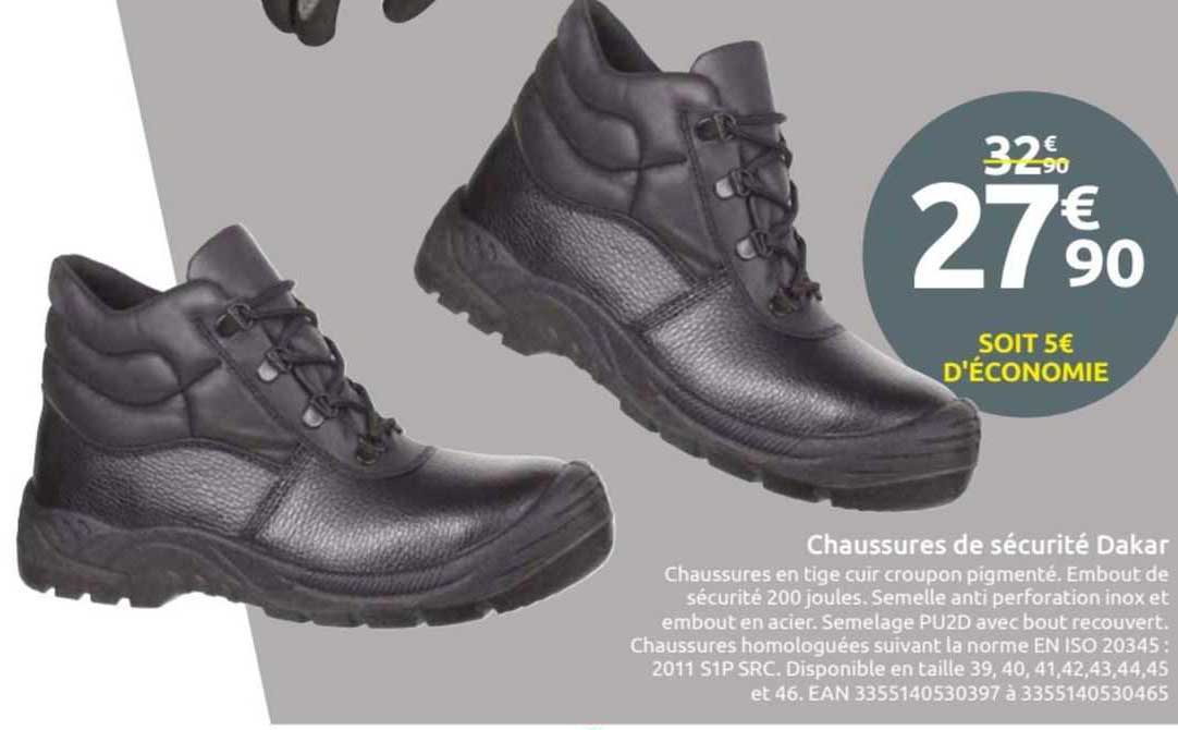 chaussures de sécurité dakar