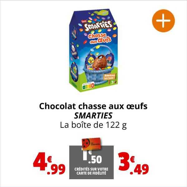 chocolat chasse aux œufs smarties