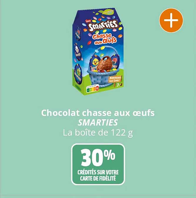 chocolat chasse aux œufs smarties