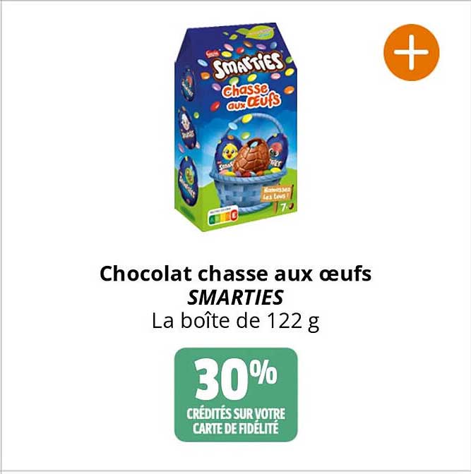 chocolat chasse aux œufs smarties