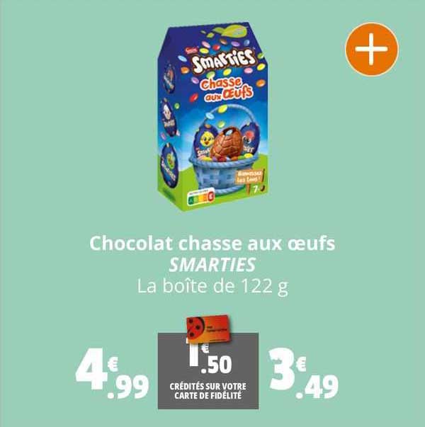 chocolat chasse aux œufs smarties