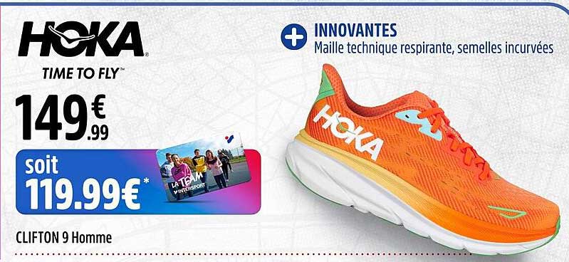 clifton 9 homme hoka