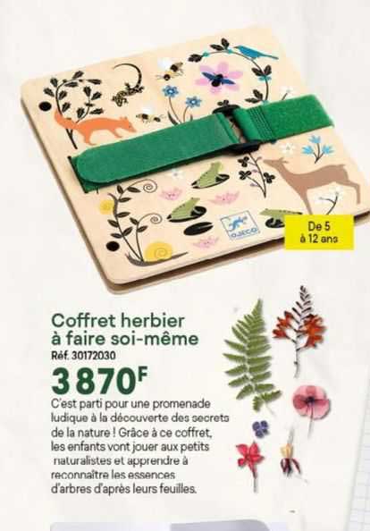 coffret herbier à faire soi-même
