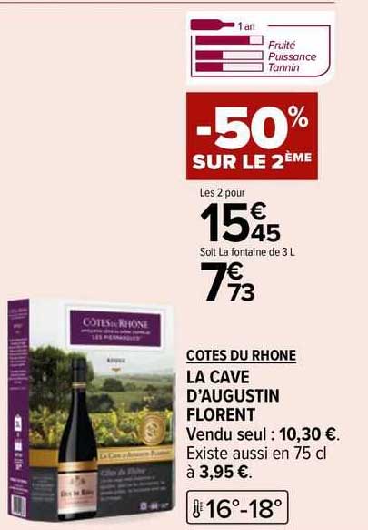 côtes du rhône la cave d'augustin florent