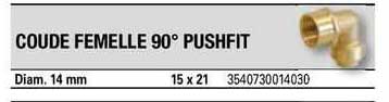 coude femelle 90° pushfit