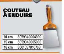 couteau à enduire