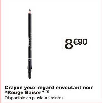 crayon yeux regard envoûtant noir "rouge baiser"