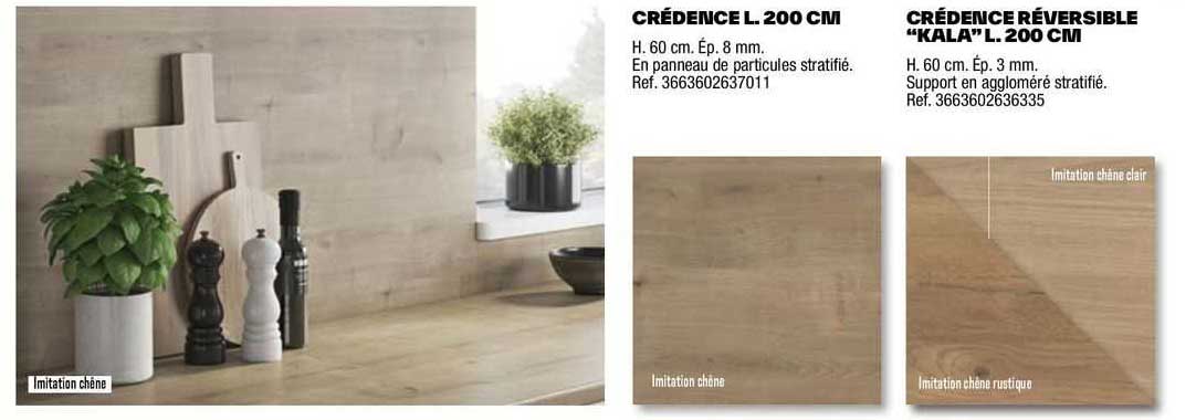 crédence l. 200 cm, crédence réversible "kala" l. 200 cm
