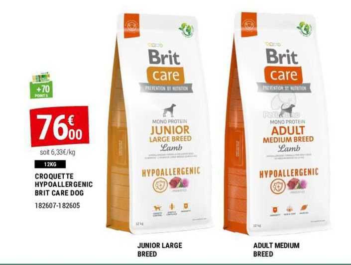 croquette hypoallergenic brit care dog