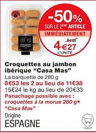 croquettes au jambon ibérique "casa mas"
