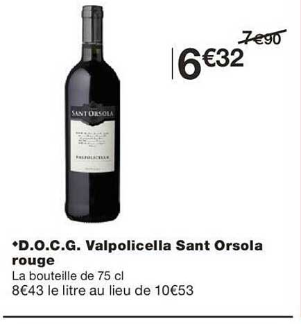 d.o.c.g. valpolicella sant orsola rouge