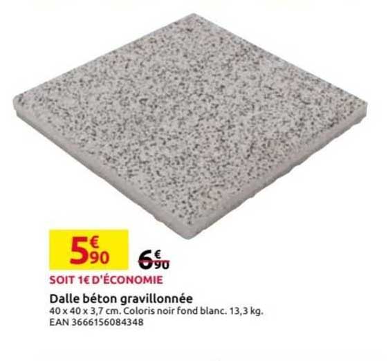 Dalle Béton Gravillonnée