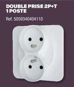 double prise 2p+t 1 poste