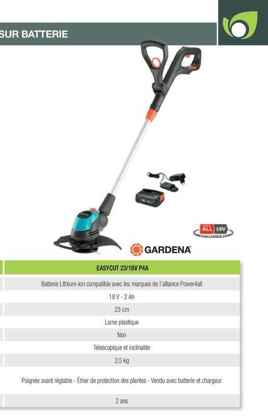 easycut 23/18v p4a gardena