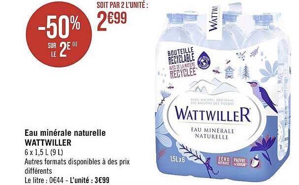 Eau Minérale Naturelle Wattwiller